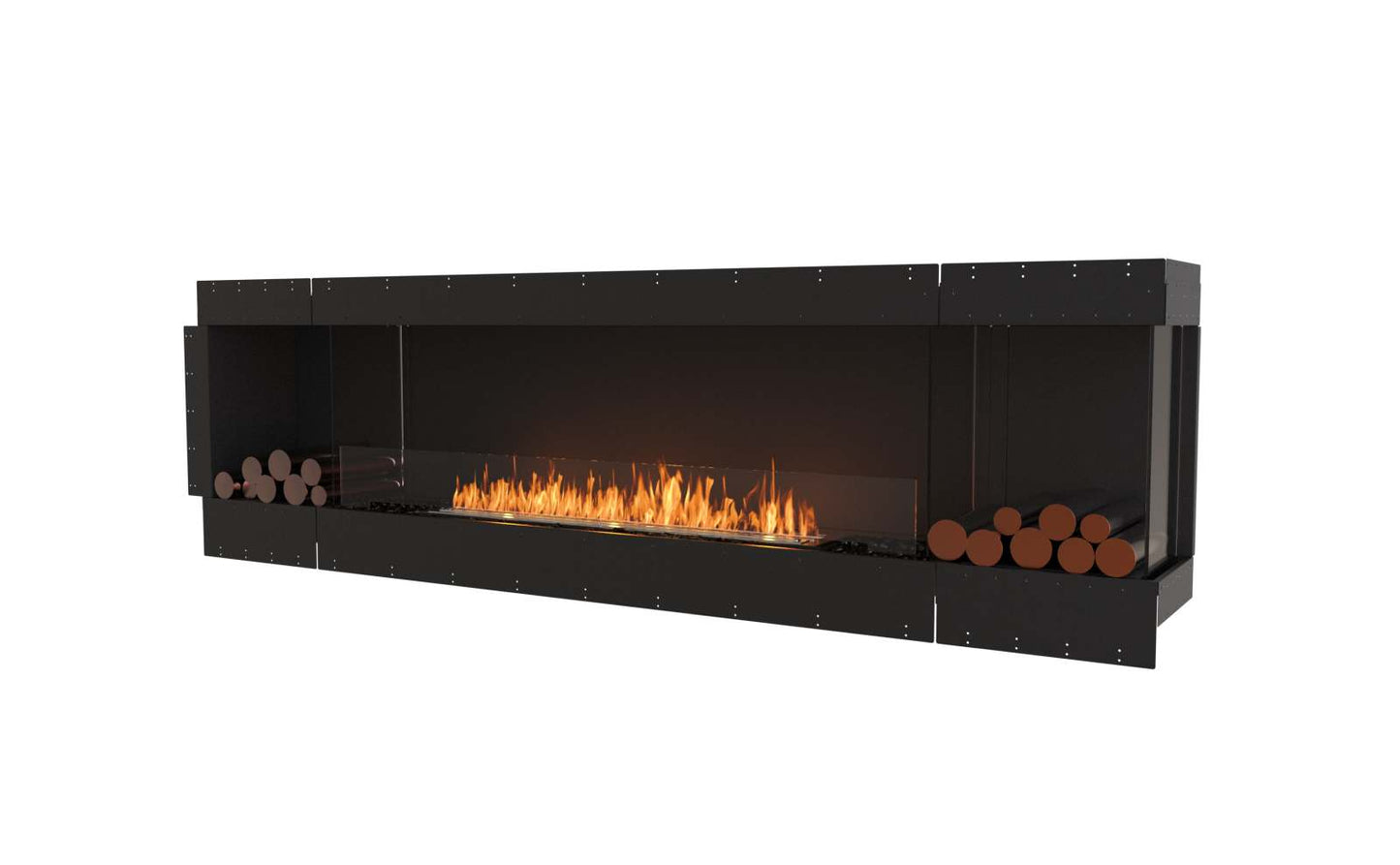 EcoSmart Flex Bioethanol Fireplace 104RC BX2 Right Corner Black