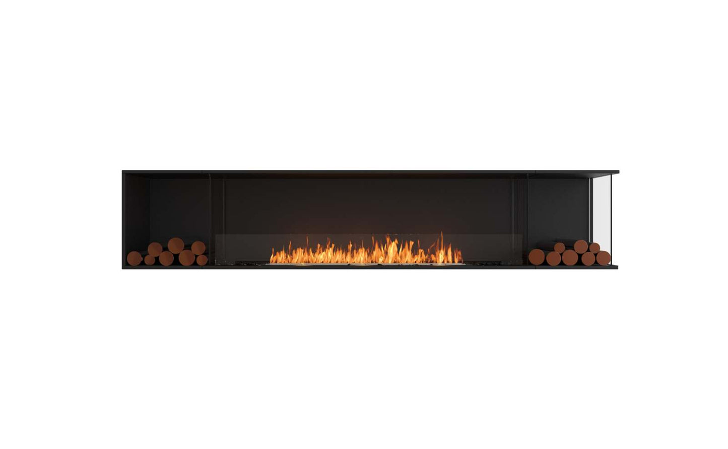 EcoSmart Flex Bioethanol Fireplace 104RC BX2 Right Corner Black