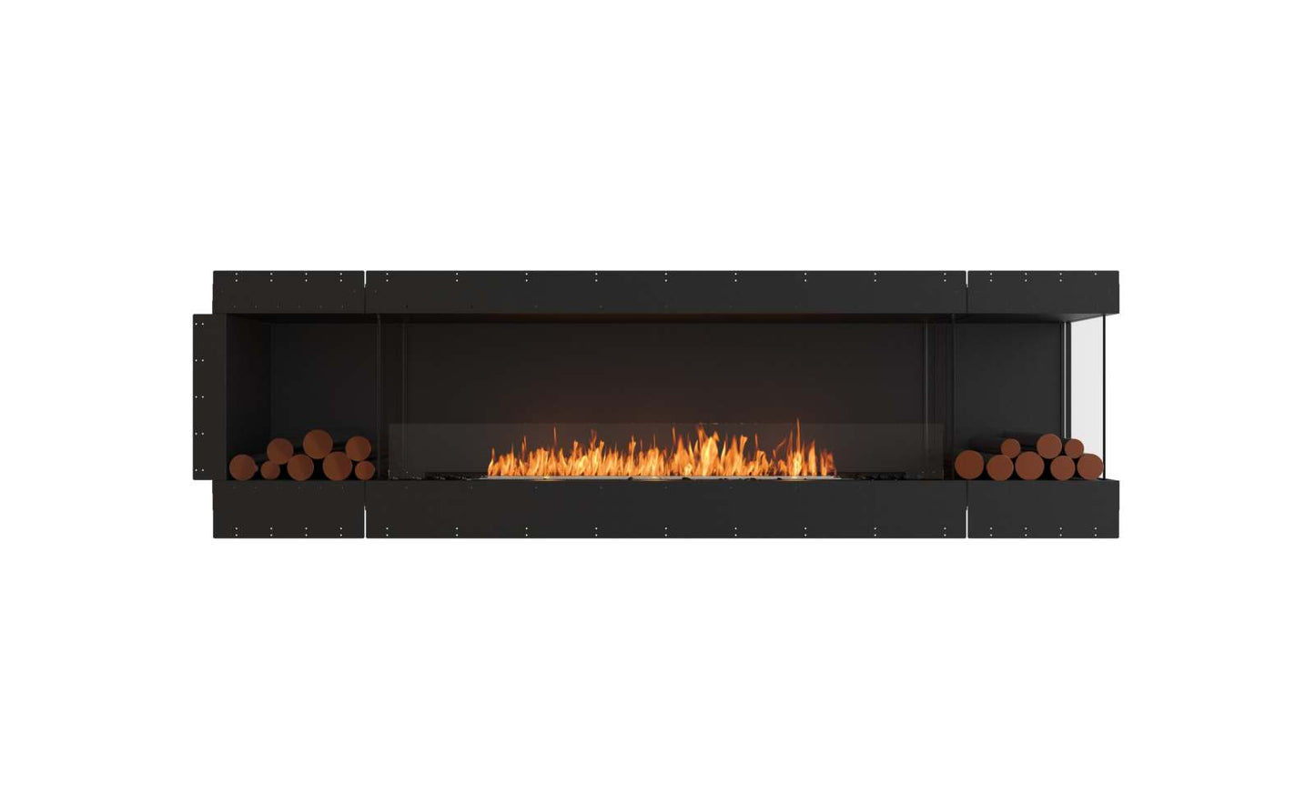 EcoSmart Flex Bioethanol Fireplace 104RC BX2 Right Corner Black