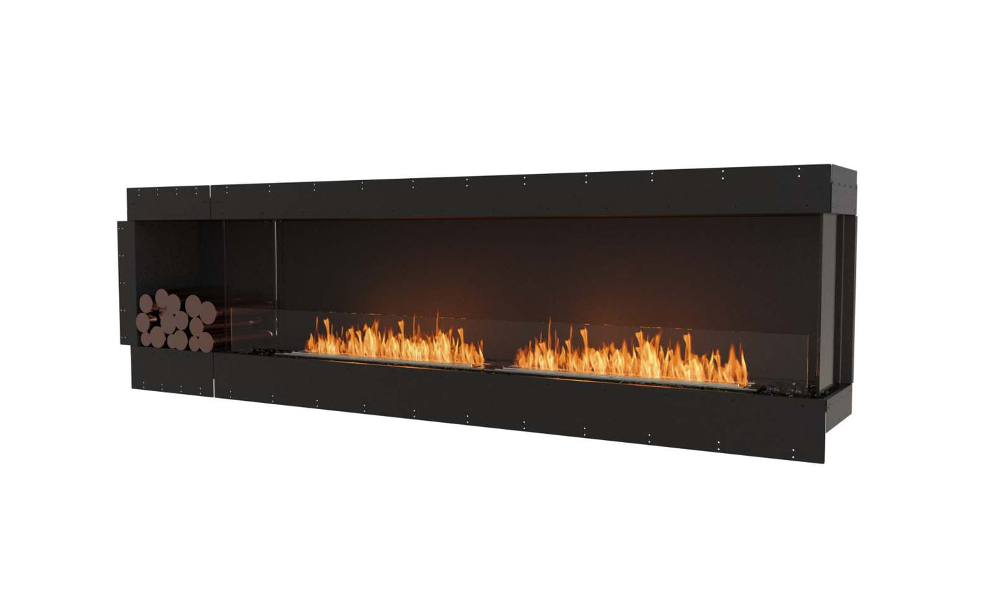 EcoSmart Flex Bioethanol Fireplace 104RC BXL Right Corner Black