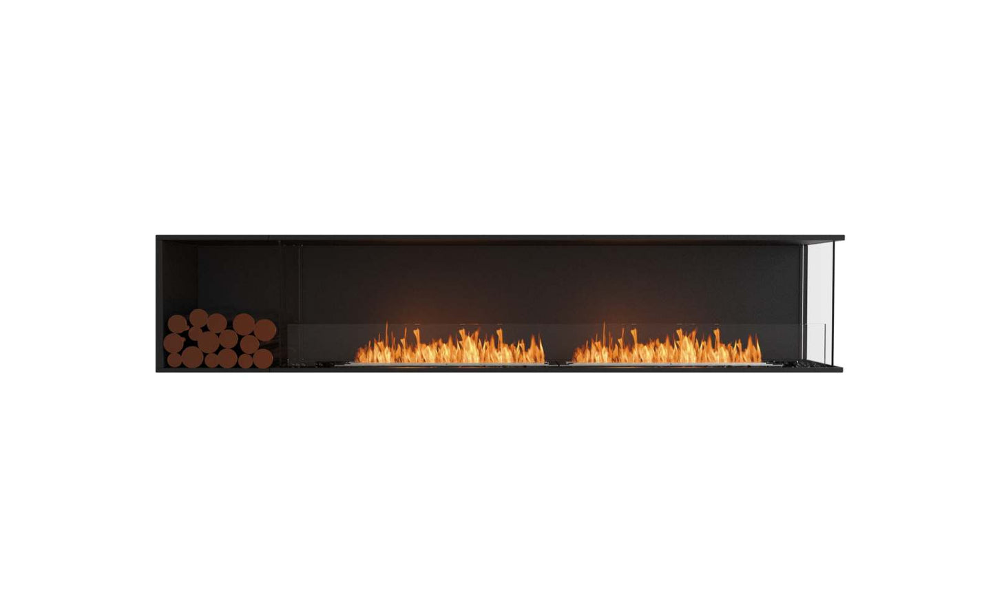 EcoSmart Flex Bioethanol Fireplace 104RC BXL Right Corner Black