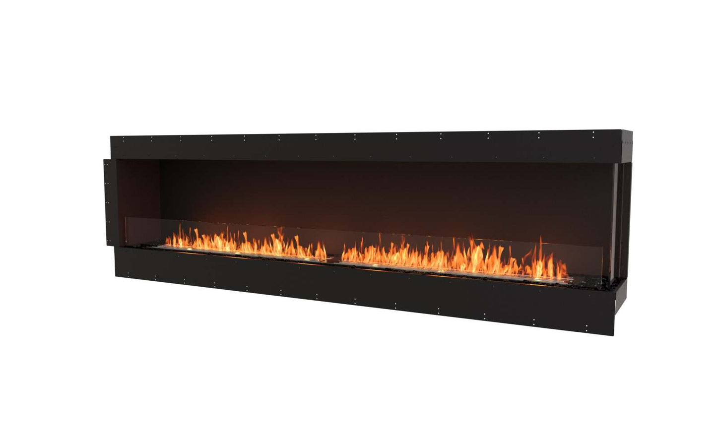 EcoSmart Flex Bioethanol Fireplace 104RC Right Corner Black