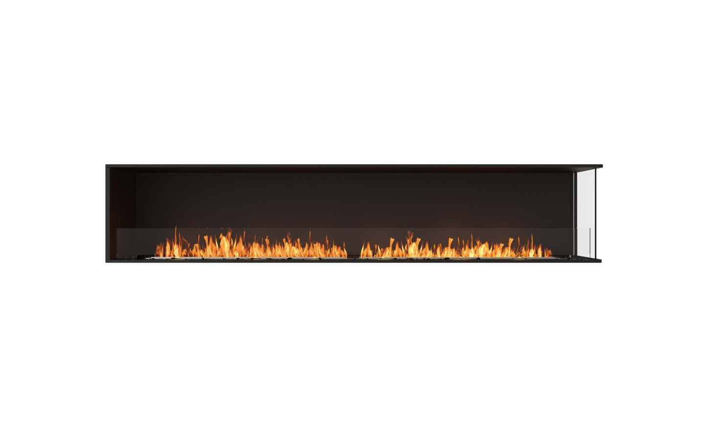EcoSmart Flex Bioethanol Fireplace 104RC Right Corner Black