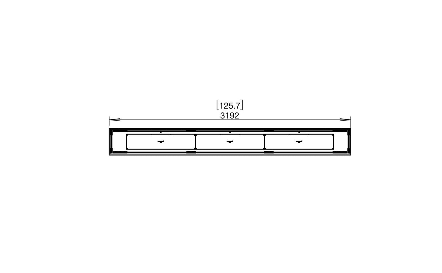 EcoSmart Flex Bioethanol Fireplace 122BN Bench Black