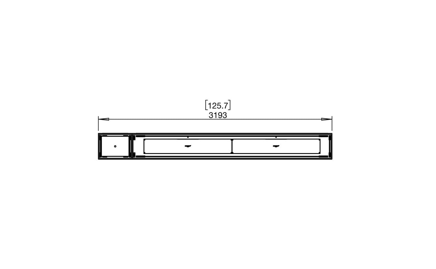 EcoSmart Flex Bioethanol Fireplace 122BN BX1 Bench Black