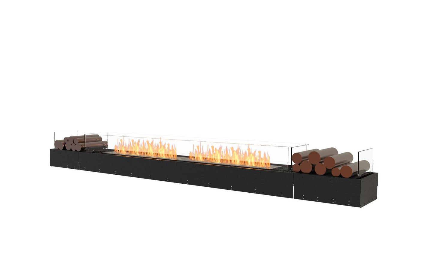 EcoSmart Flex Bioethanol Fireplace 122BN BX2 Bench Black
