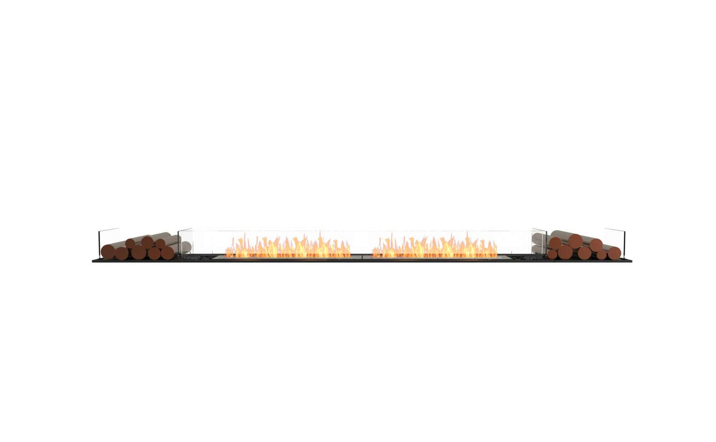 EcoSmart Flex Bioethanol Fireplace 122BN BX2 Bench Black