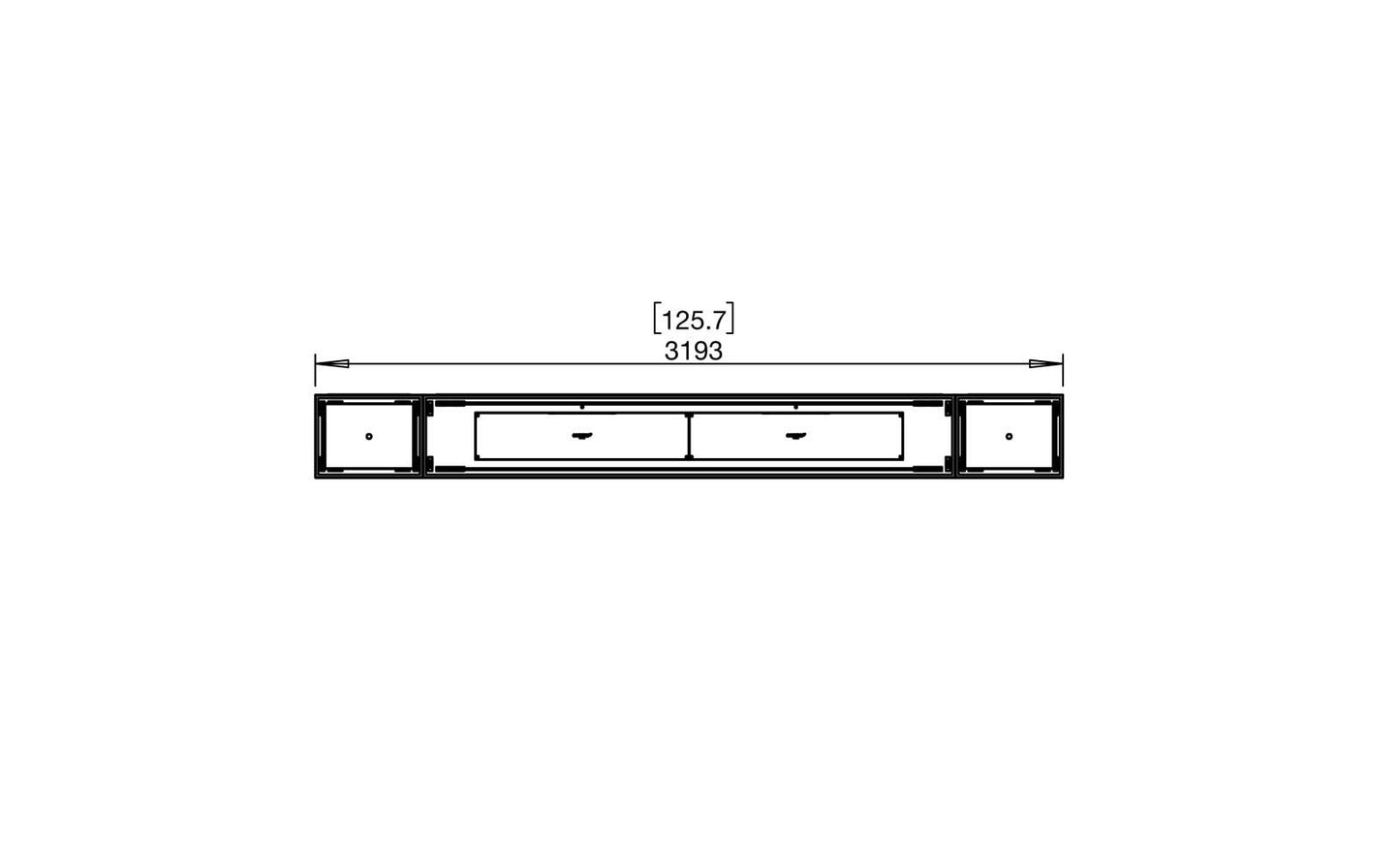 EcoSmart Flex Bioethanol Fireplace 122IL BX2 Island Black