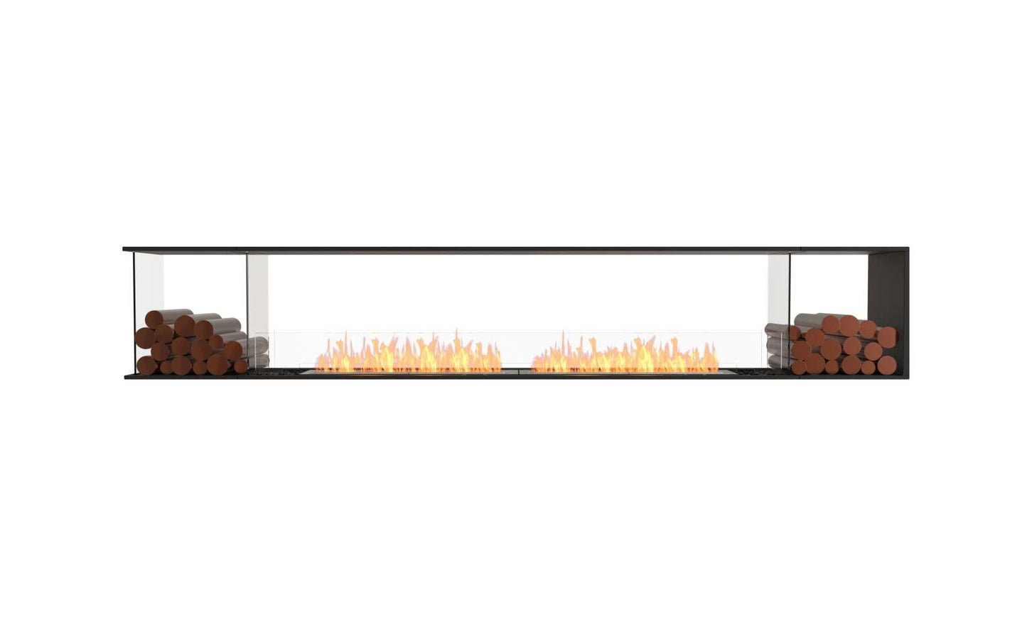 EcoSmart Flex Bioethanol Fireplace 122PN BX2 Peninsula Black