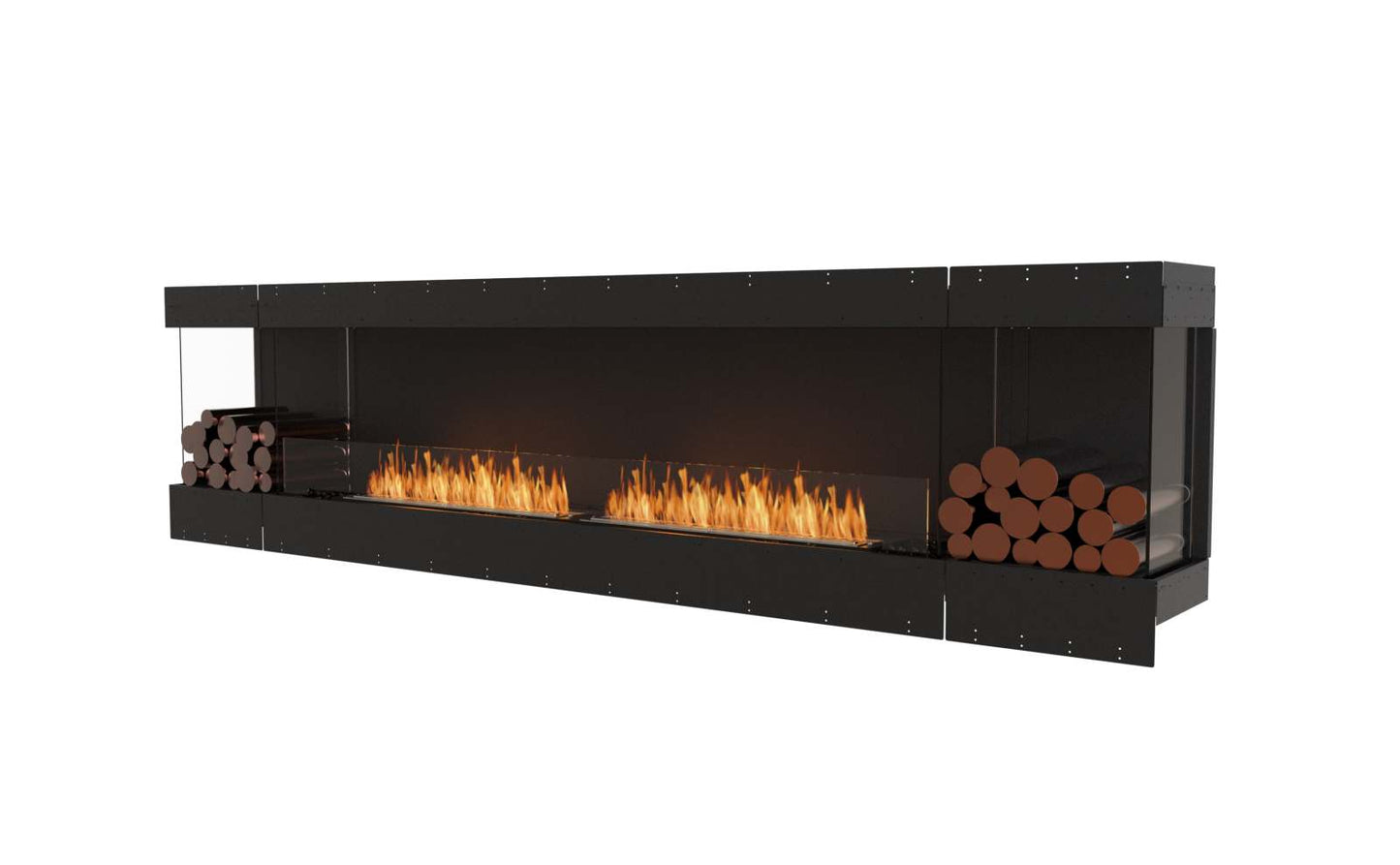EcoSmart Flex Bioethanol Fireplace 122BY BX2 Bay Black