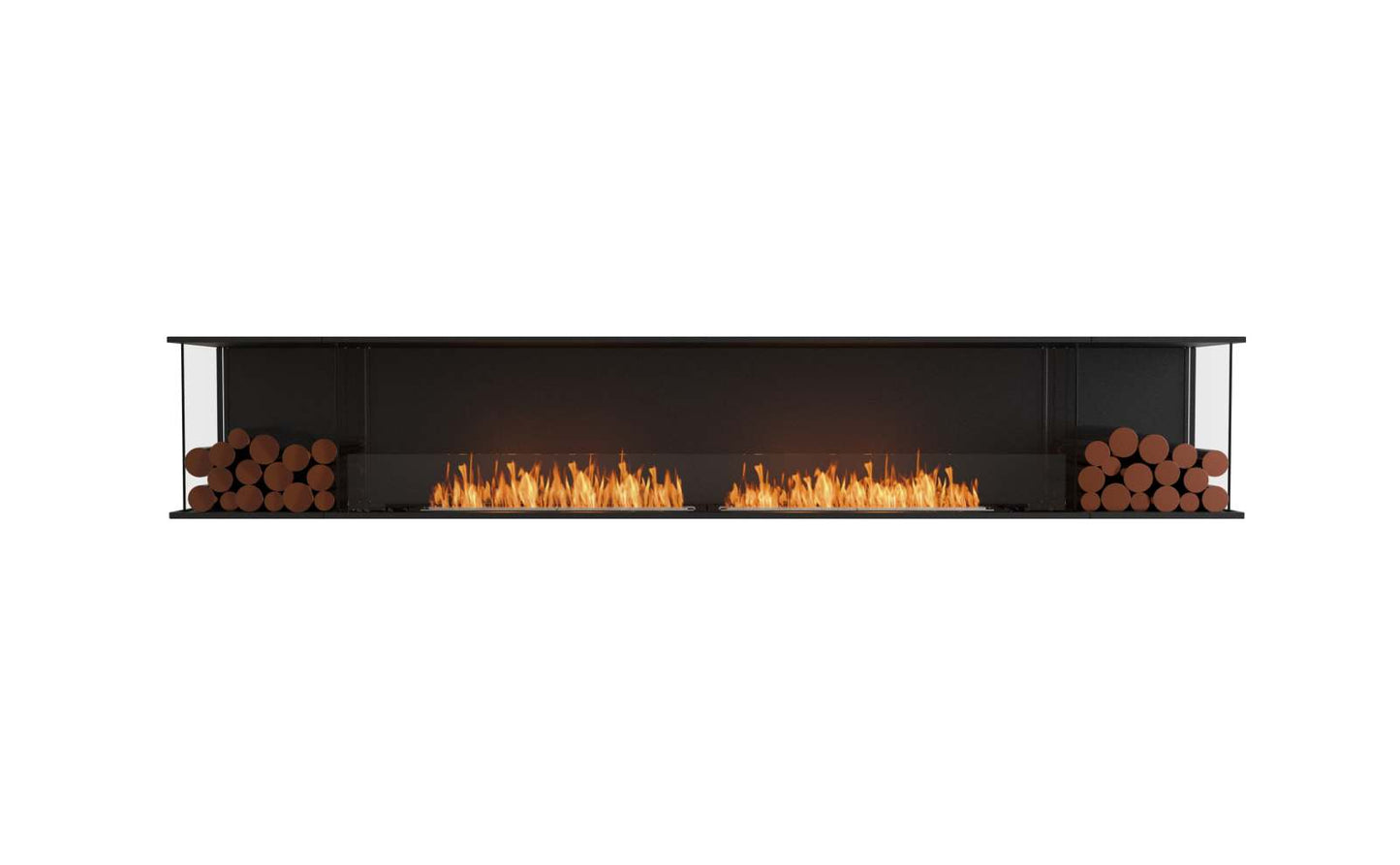 EcoSmart Flex Bioethanol Fireplace 122BY BX2 Bay Black