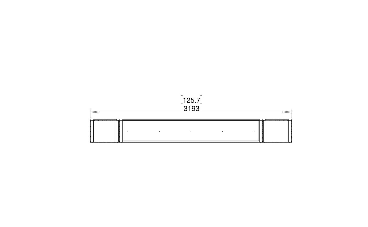 EcoSmart Flex Bioethanol Fireplace 122BY BX2 Bay Black