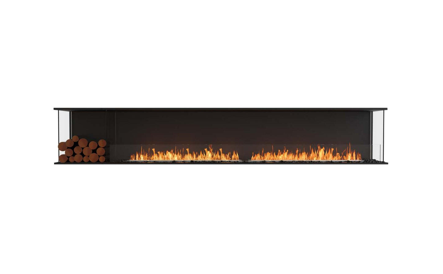 EcoSmart Flex Bioethanol Fireplace 122BY BXL Bay Black