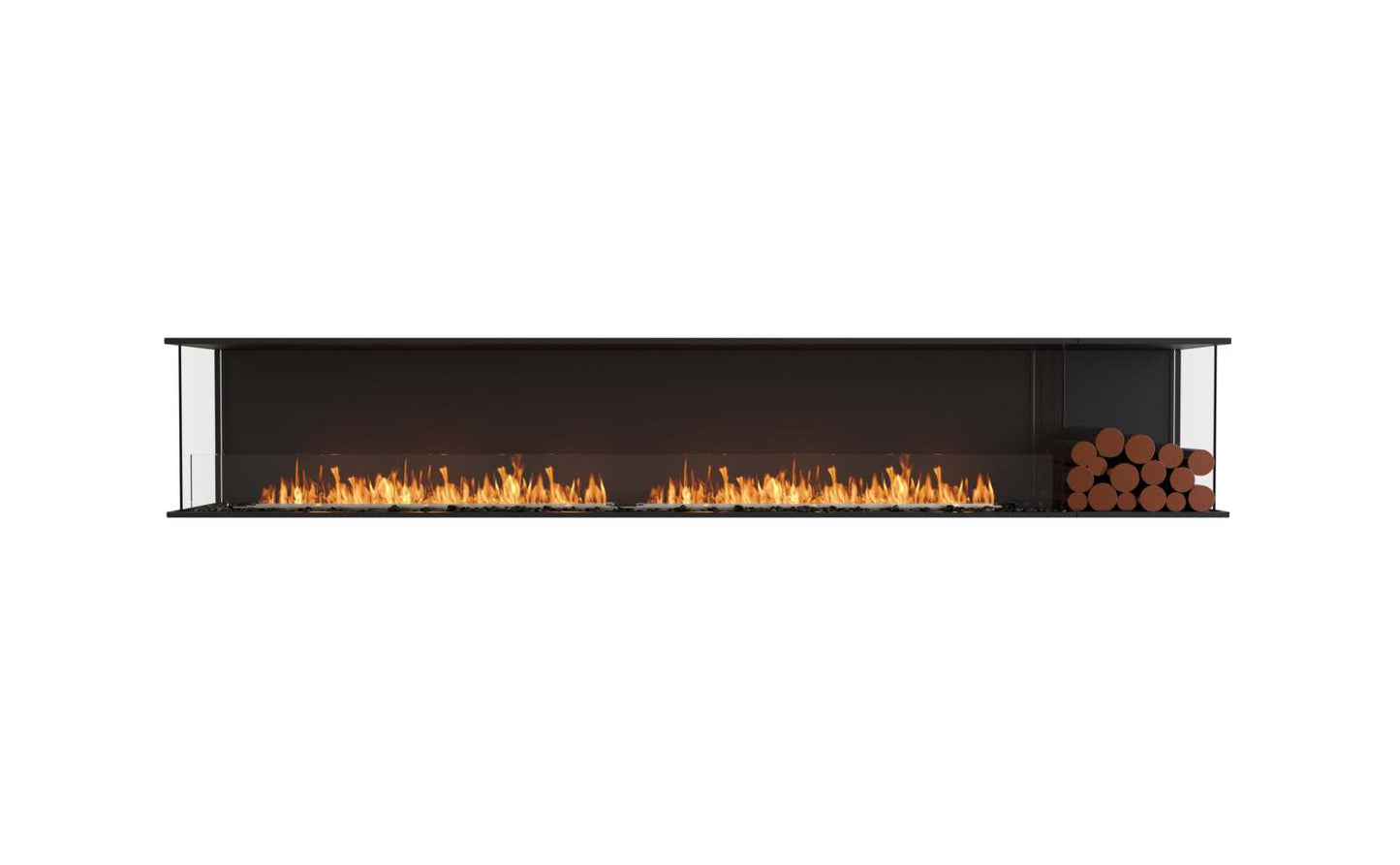 EcoSmart Flex Bioethanol Fireplace 122BY BXR Bay Black