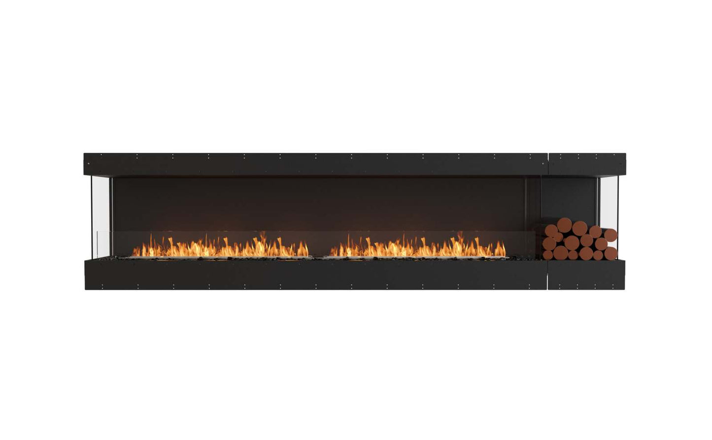 EcoSmart Flex Bioethanol Fireplace 122BY BXR Bay Black