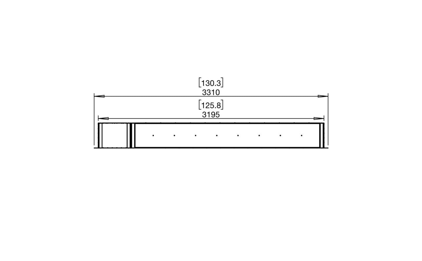 EcoSmart Flex Bioethanol Fireplace 122DB BX1 Double Sided Black