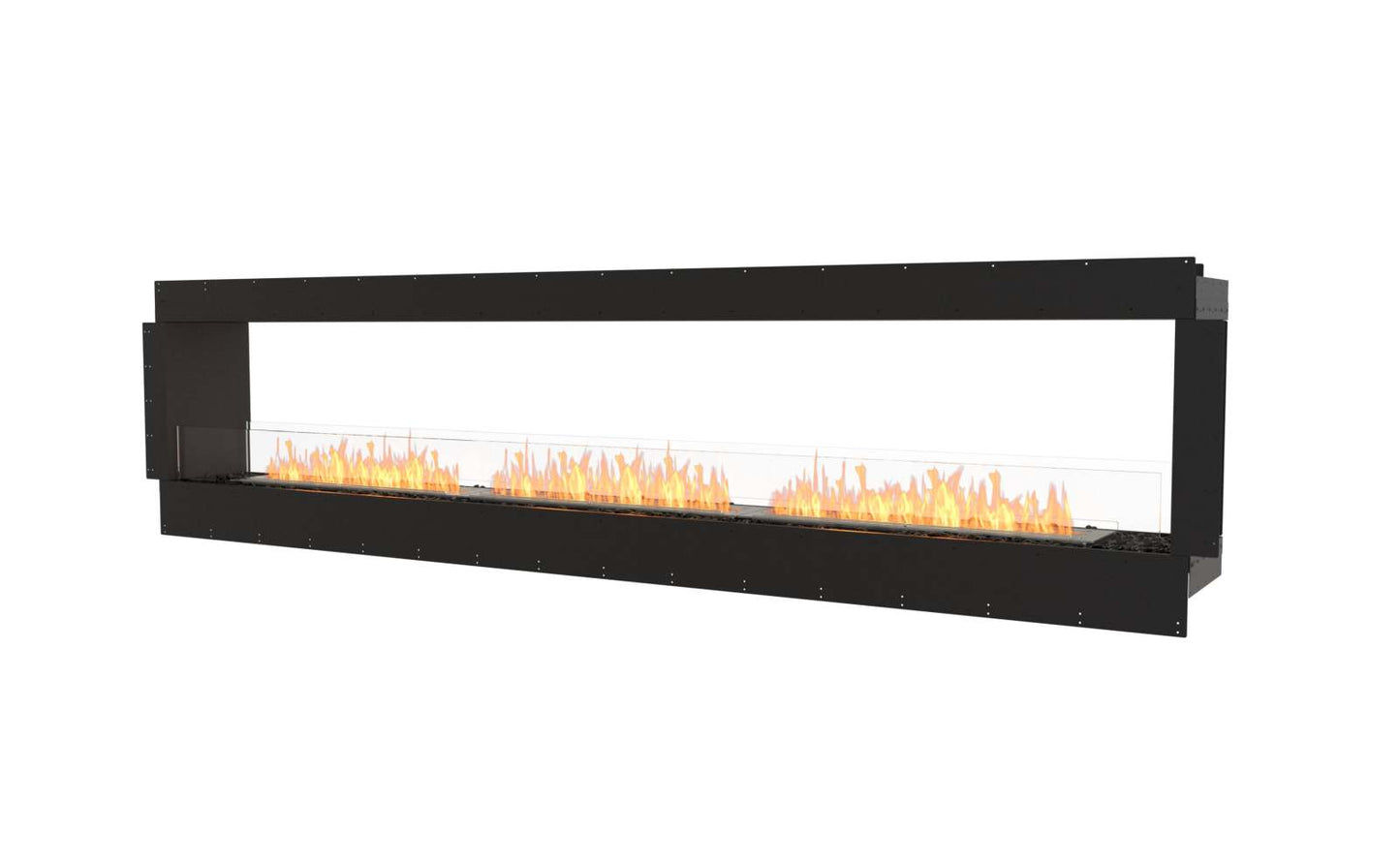 EcoSmart Flex Bioethanol Fireplace 122DB Double Sided Black