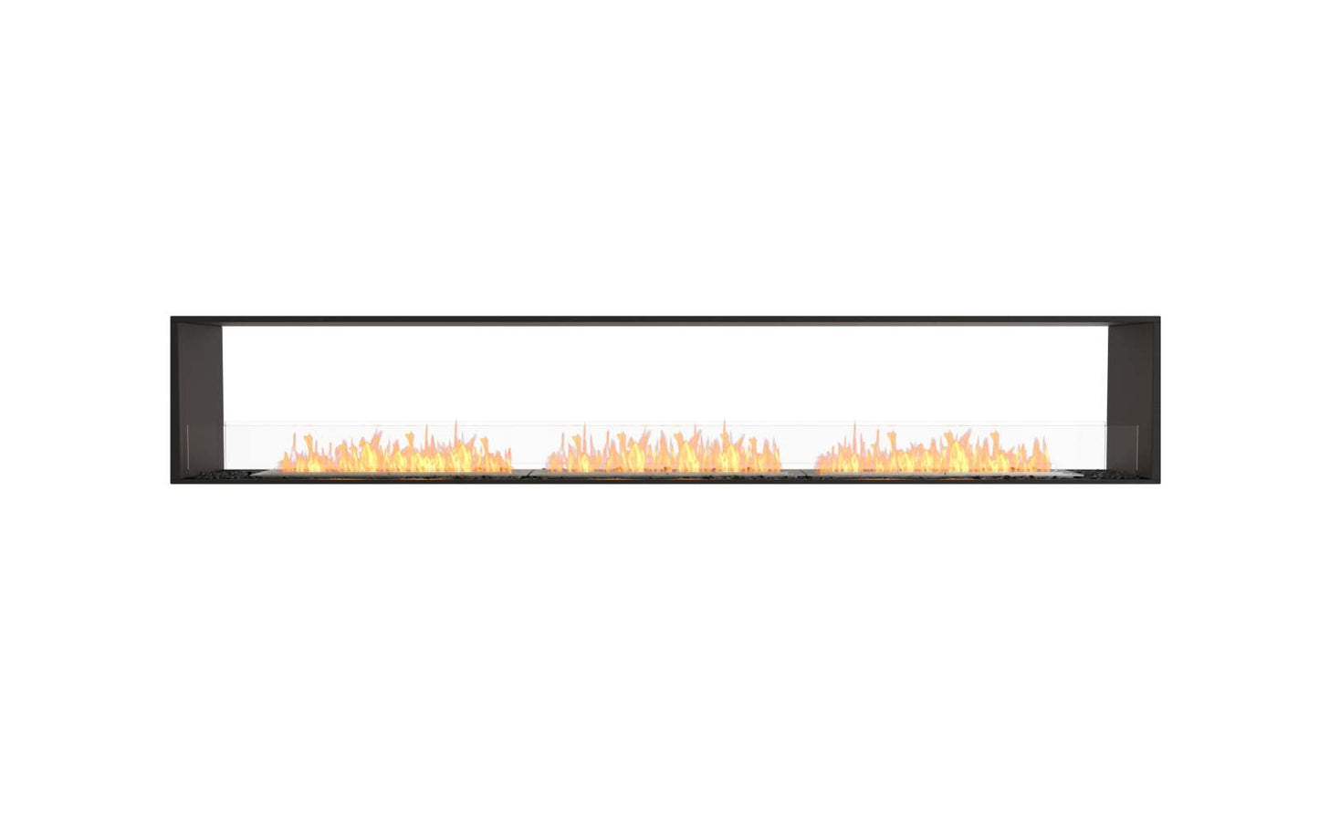 EcoSmart Flex Bioethanol Fireplace 122DB Double Sided Black