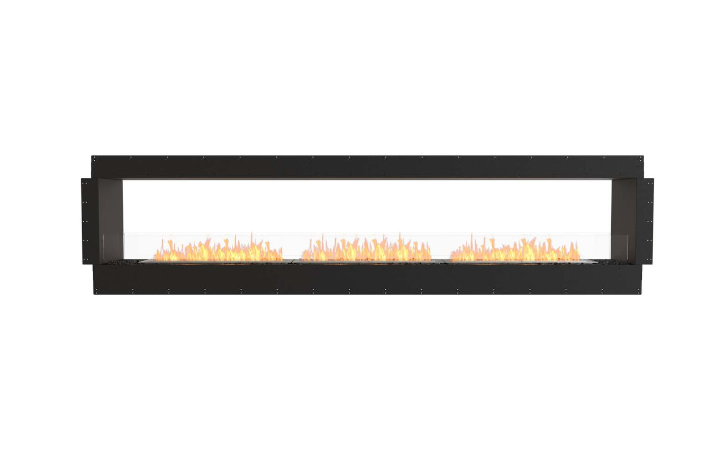 EcoSmart Flex Bioethanol Fireplace 122DB Double Sided Black