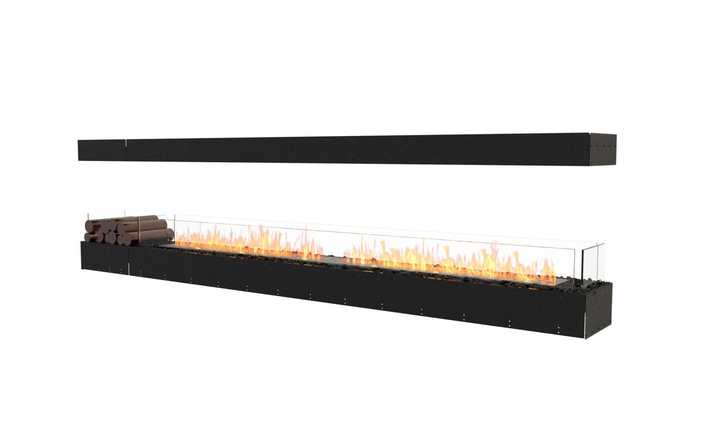 EcoSmart Flex Bioethanol Fireplace 122IL BX1 Island Black