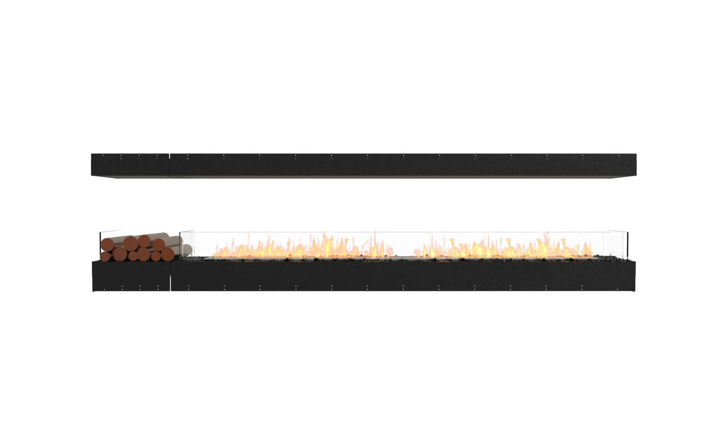 EcoSmart Flex Bioethanol Fireplace 122IL BX1 Island Black