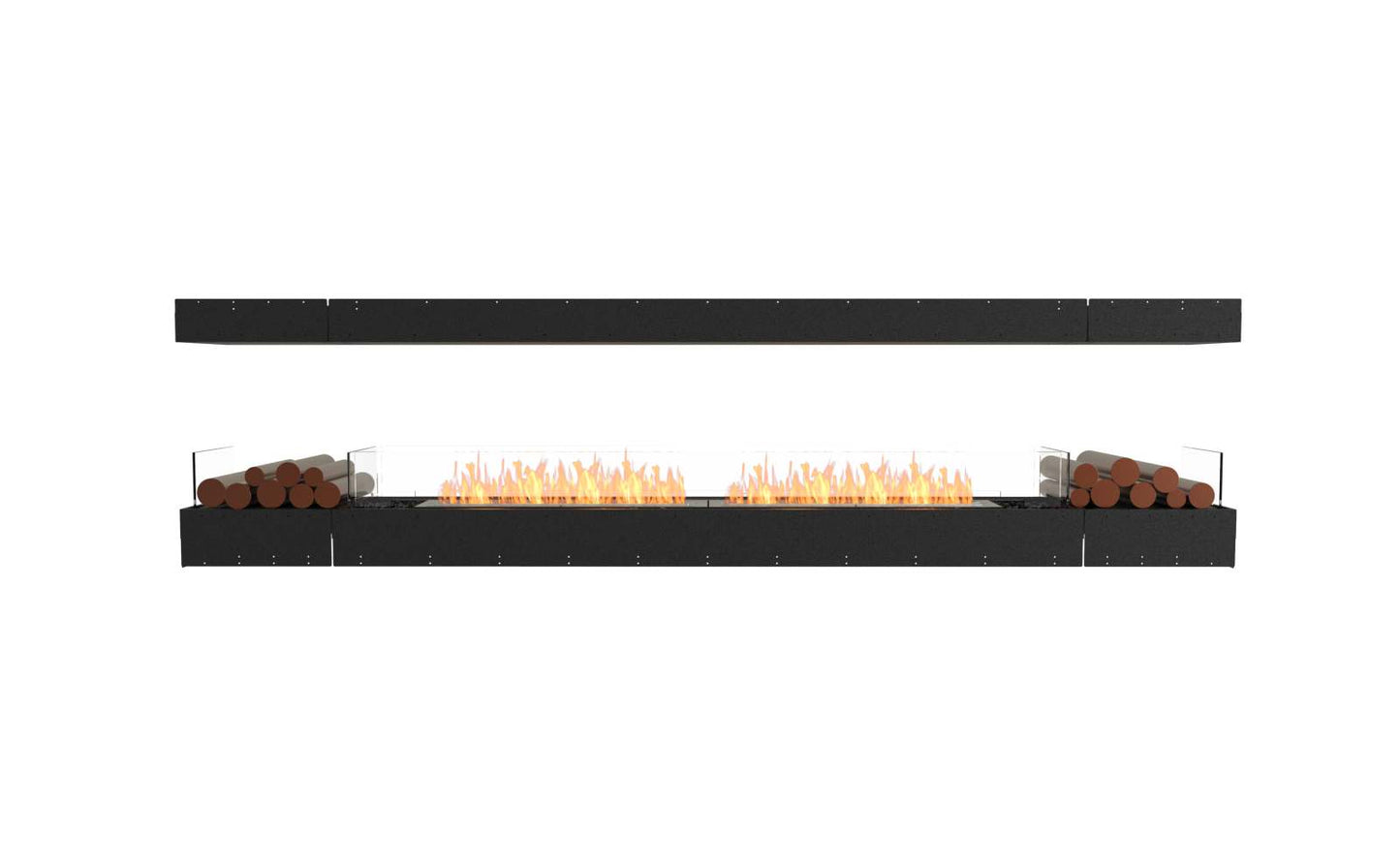 EcoSmart Flex Bioethanol Fireplace 122IL BX2 Island Black