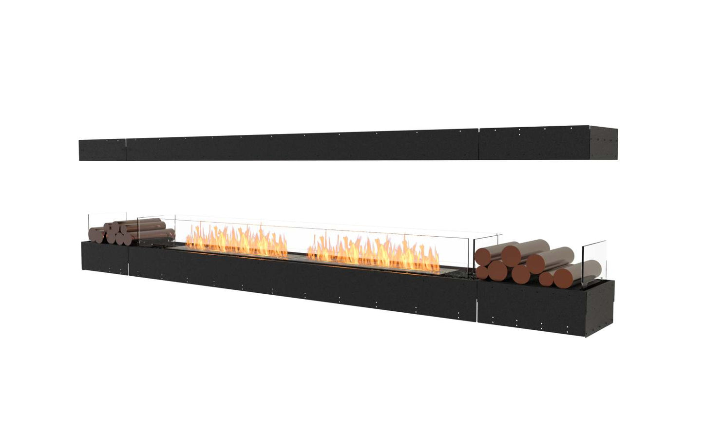 EcoSmart Flex Bioethanol Fireplace 122IL BX2 Island Black