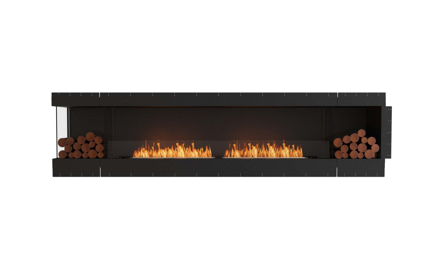 EcoSmart Flex Bioethanol Fireplace 122LC BX2 Left Corner Black