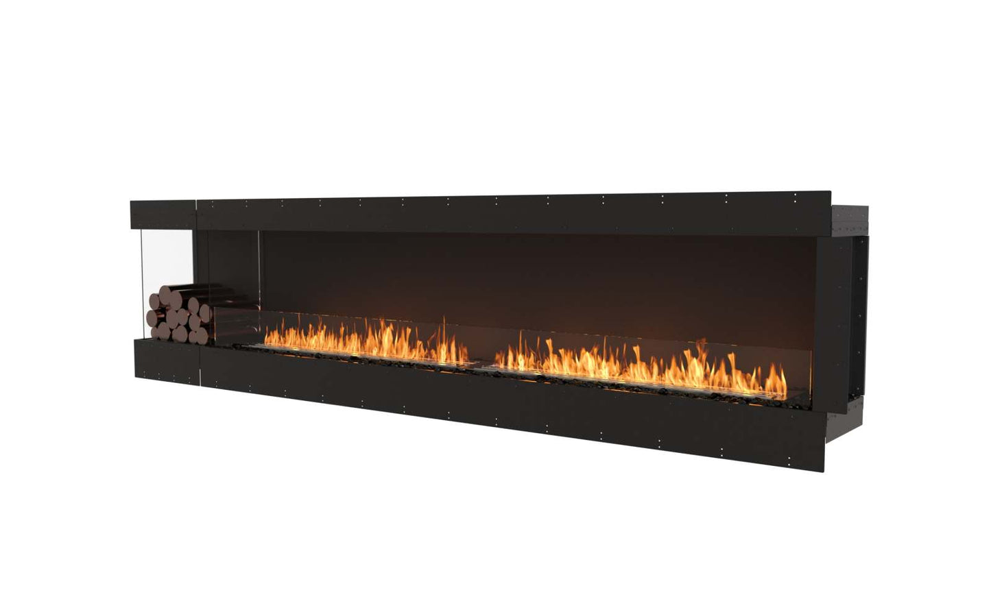 EcoSmart Flex Bioethanol Fireplace 122LC BXL Left Corner Black