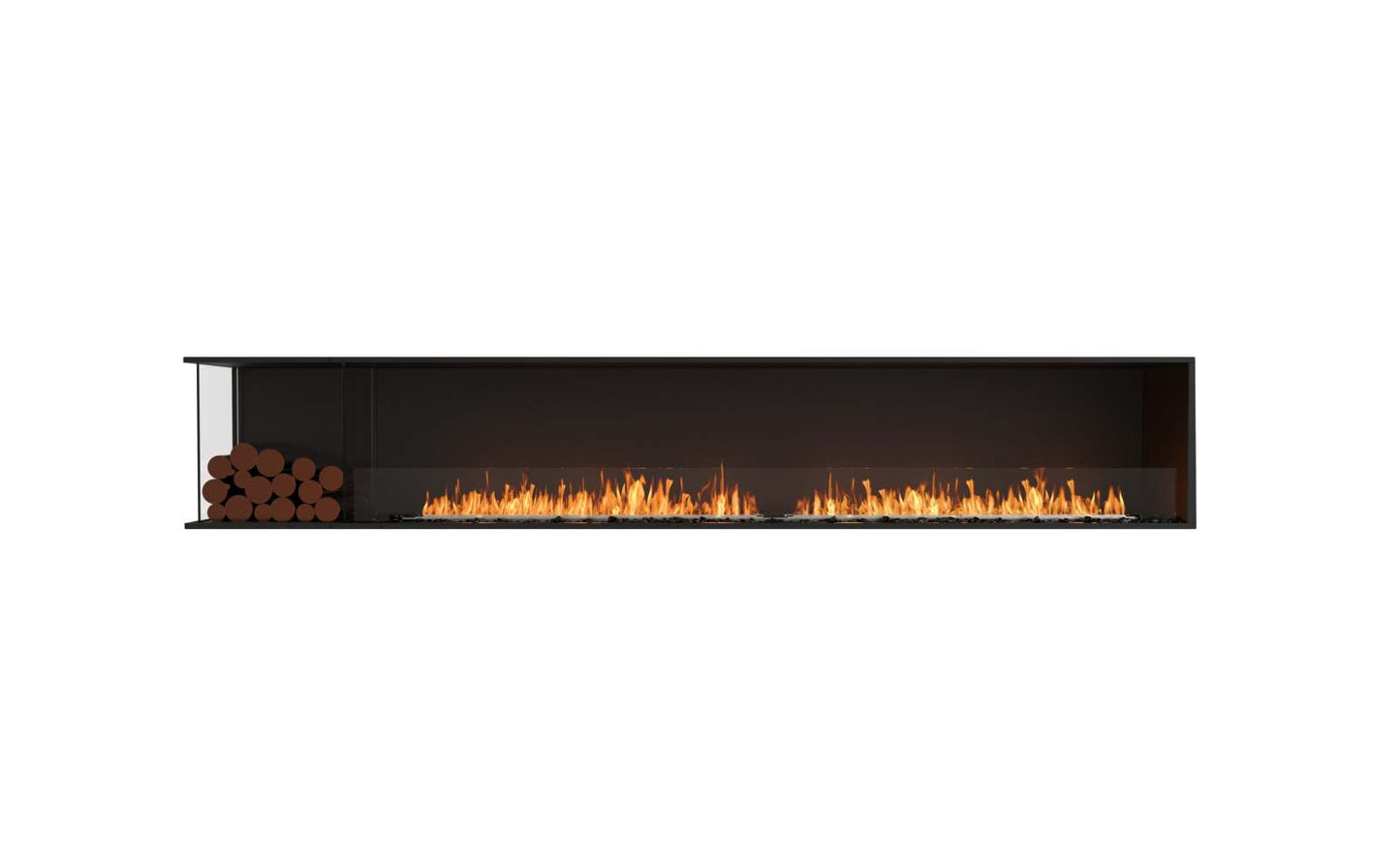 EcoSmart Flex Bioethanol Fireplace 122LC BXL Left Corner Black