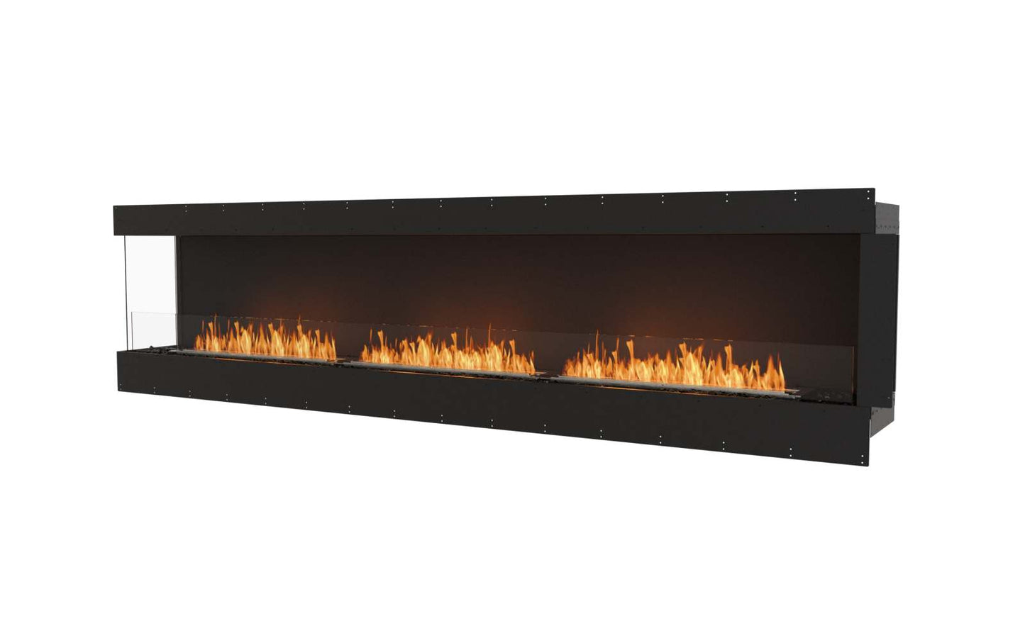 EcoSmart Flex Bioethanol Fireplace 122LC Left Corner Black