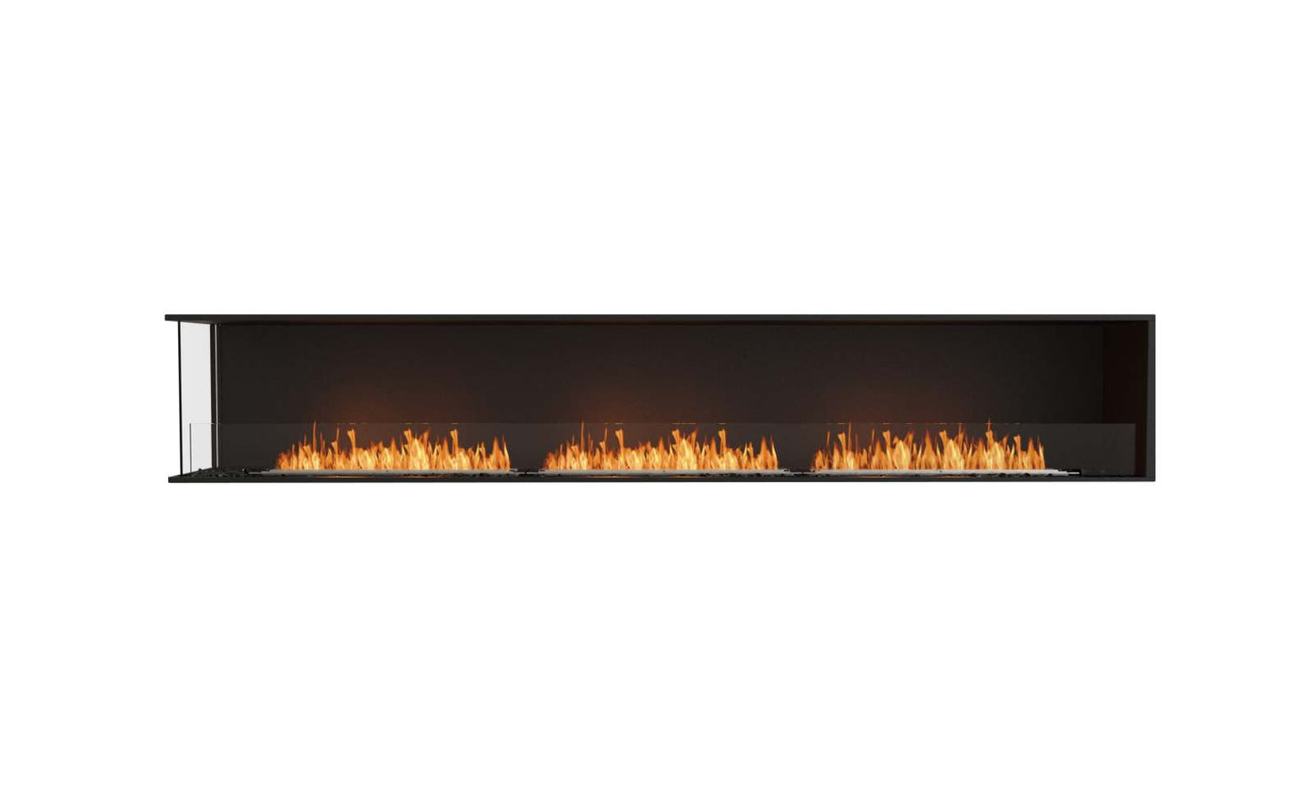 EcoSmart Flex Bioethanol Fireplace 122LC Left Corner Black
