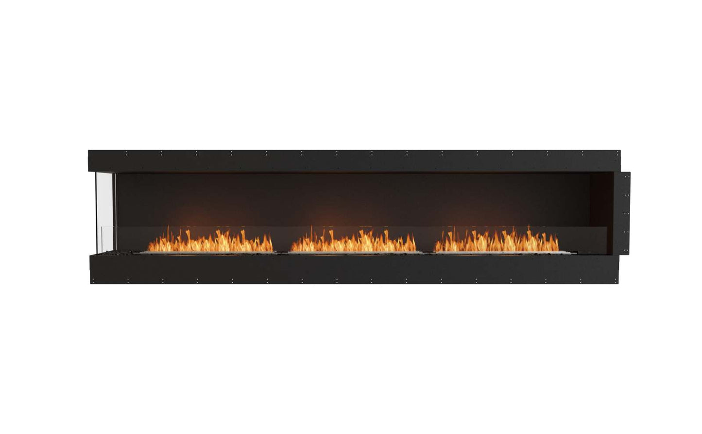 EcoSmart Flex Bioethanol Fireplace 122LC Left Corner Black