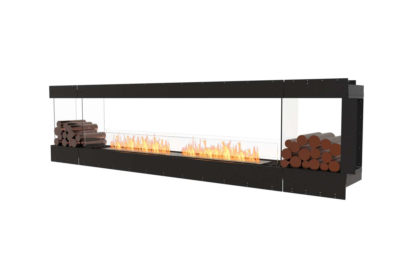 EcoSmart Flex Bioethanol Fireplace 122PN BX2 Peninsula Black