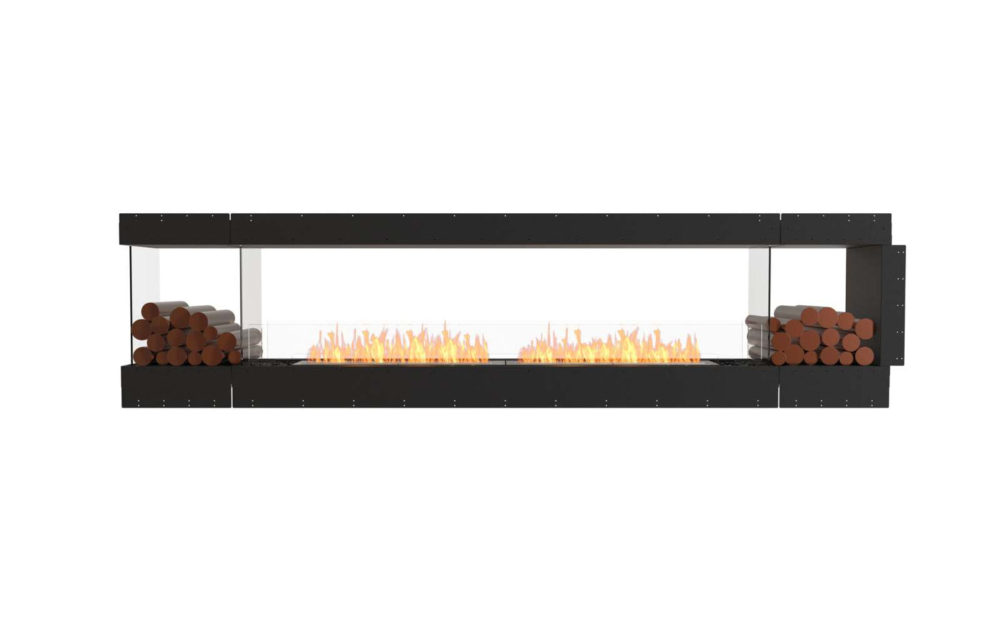 EcoSmart Flex Bioethanol Fireplace 122PN BX2 Peninsula Black