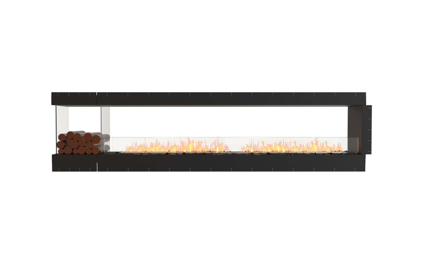 EcoSmart Flex Bioethanol Fireplace 122PN BXL Peninsula Black