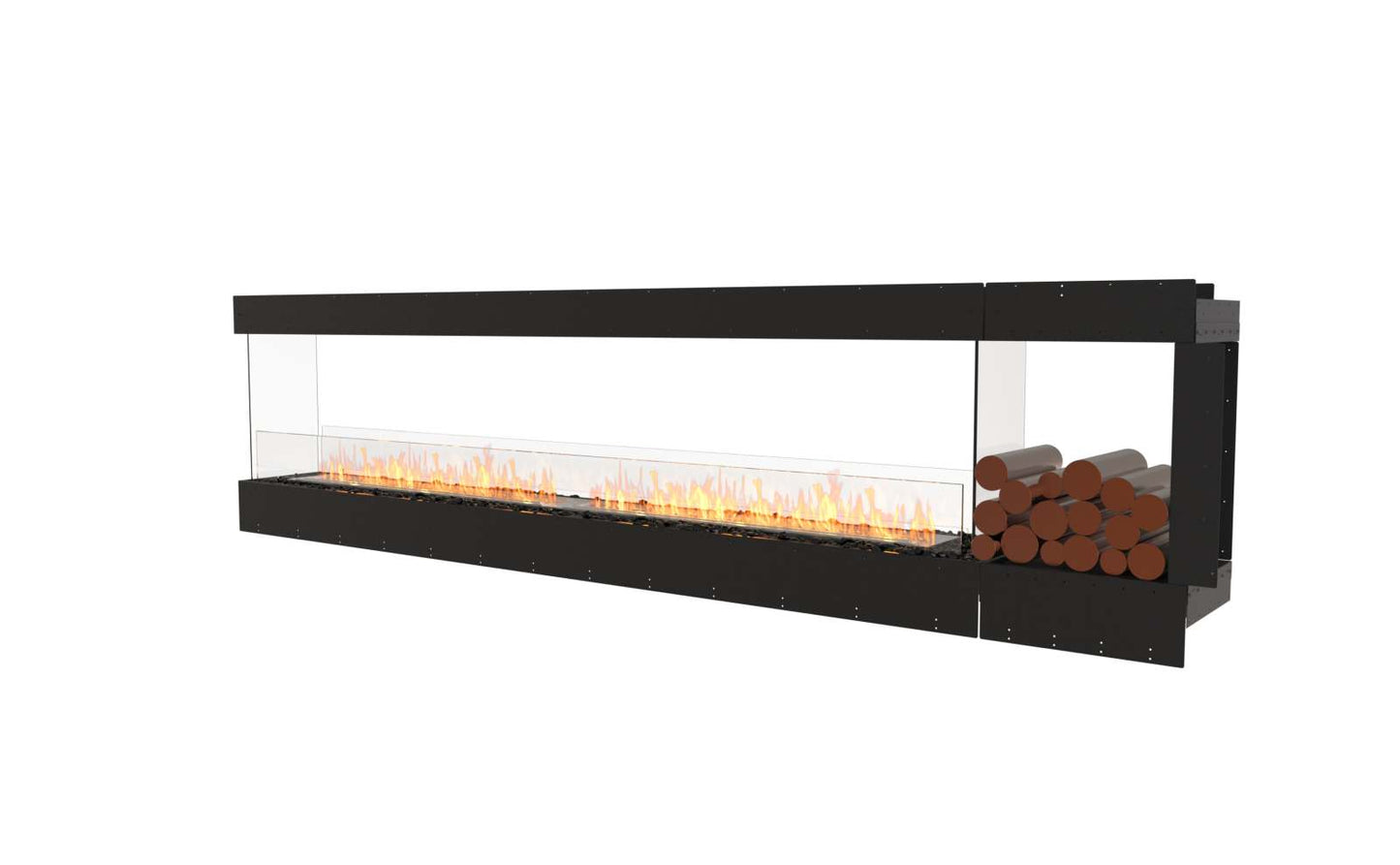 EcoSmart Flex Bioethanol Fireplace 122PN BXR Peninsula Black