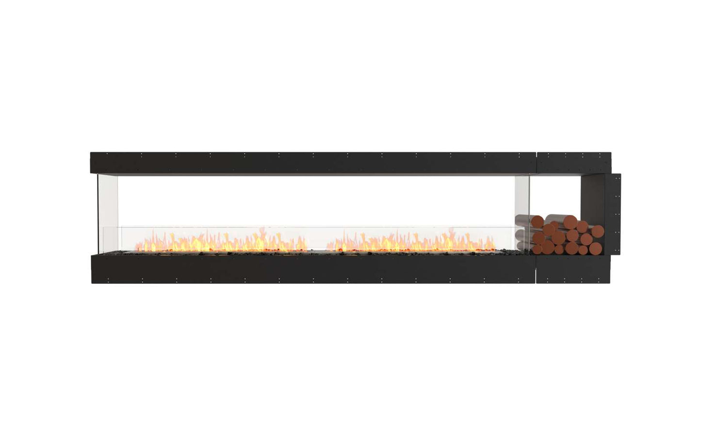 EcoSmart Flex Bioethanol Fireplace 122PN BXR Peninsula Black