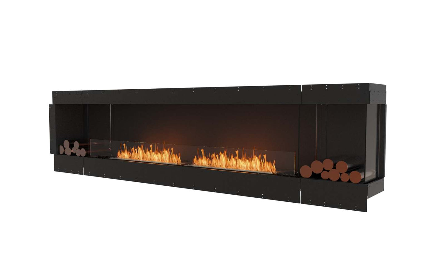 EcoSmart Flex Bioethanol Fireplace 122RC BX2 Right Corner Black