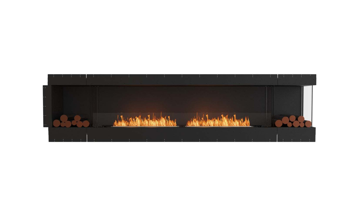 EcoSmart Flex Bioethanol Fireplace 122RC BX2 Right Corner Black