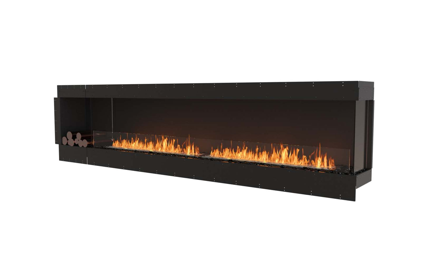EcoSmart Flex Bioethanol Fireplace 122RC BXL Right Corner Black