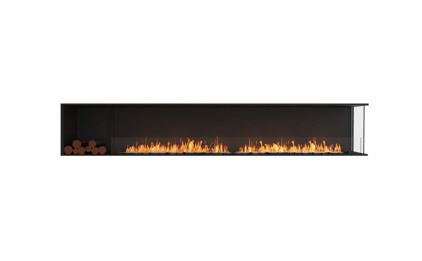 EcoSmart Flex Bioethanol Fireplace 122RC BXL Right Corner Black