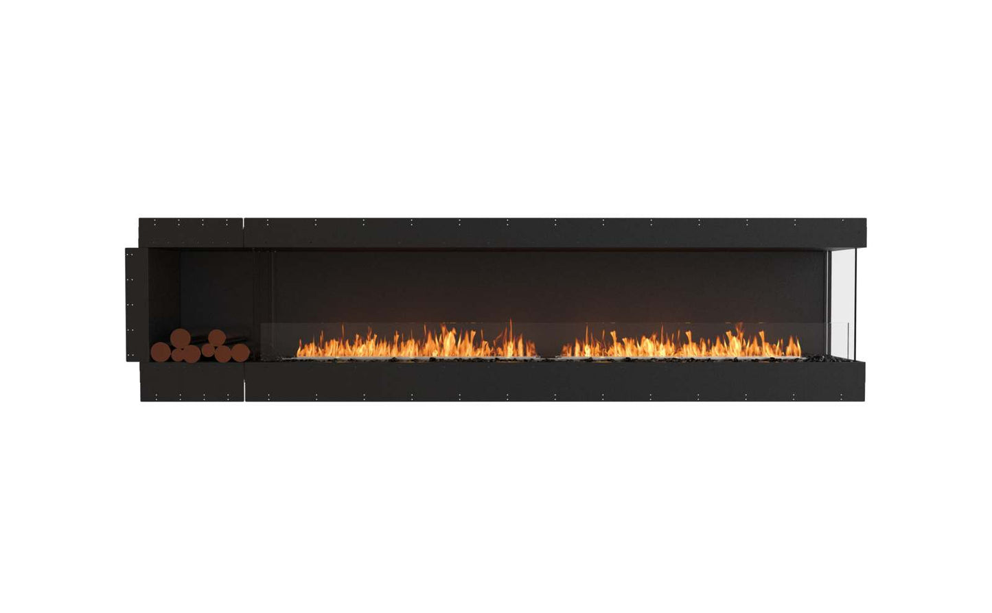 EcoSmart Flex Bioethanol Fireplace 122RC BXL Right Corner Black