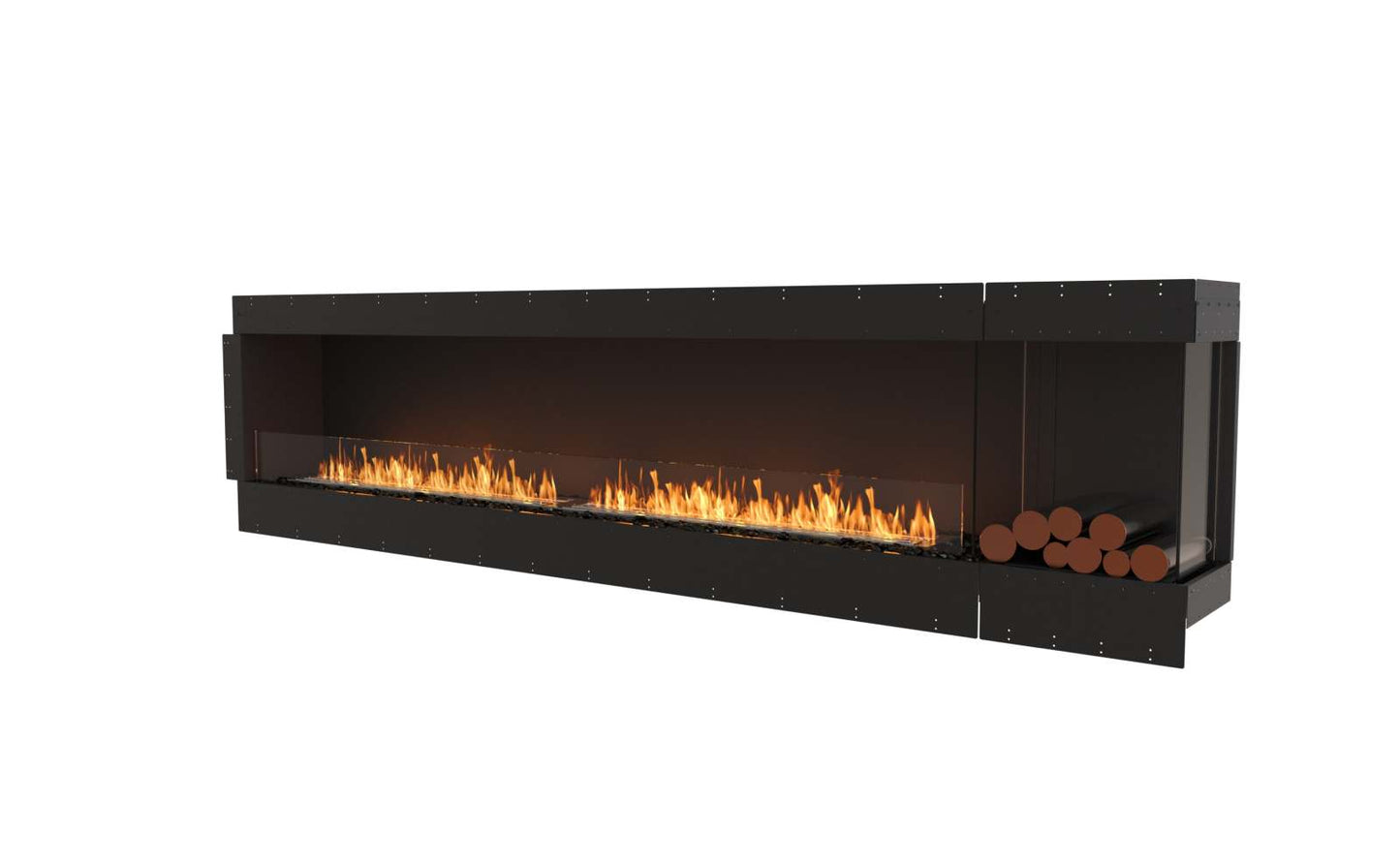 EcoSmart Flex Bioethanol Fireplace 122RC BXR Right Corner Black
