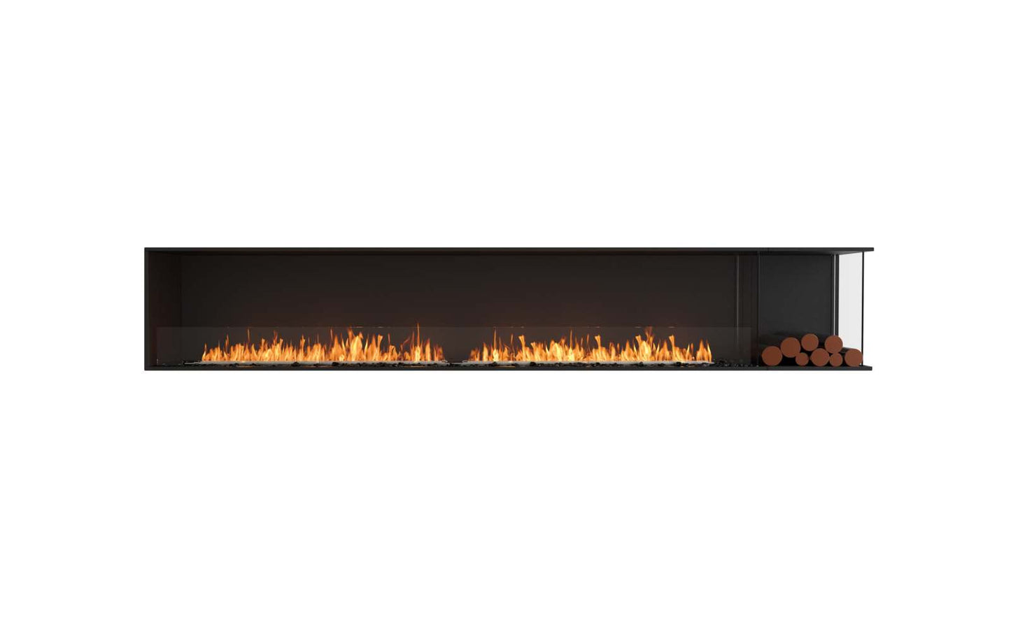EcoSmart Flex Bioethanol Fireplace 122RC BXR Right Corner Black