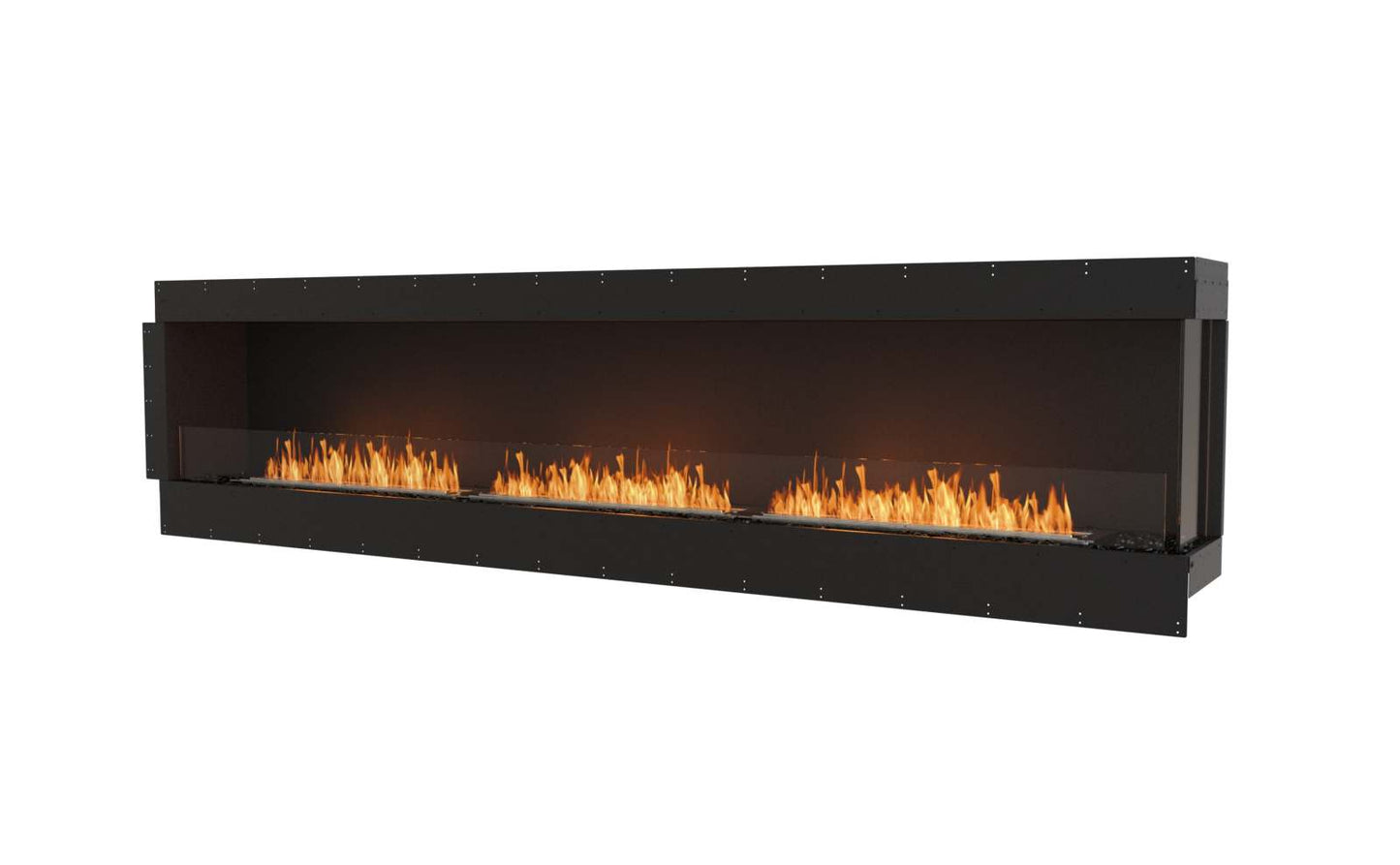 EcoSmart Flex Bioethanol Fireplace 122RC Right Corner Black
