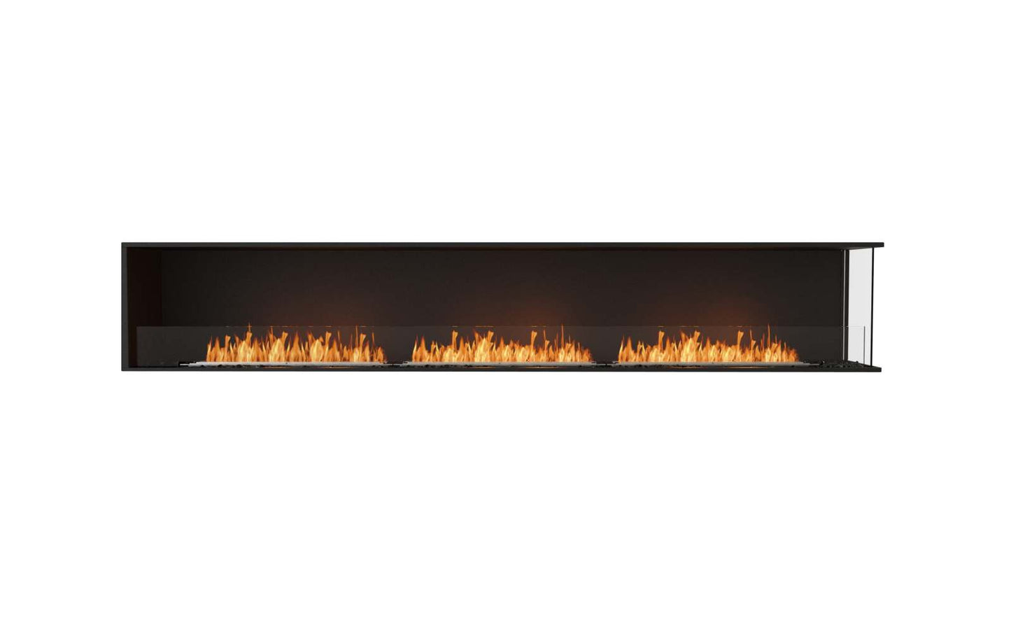 EcoSmart Flex Bioethanol Fireplace 122RC Right Corner Black