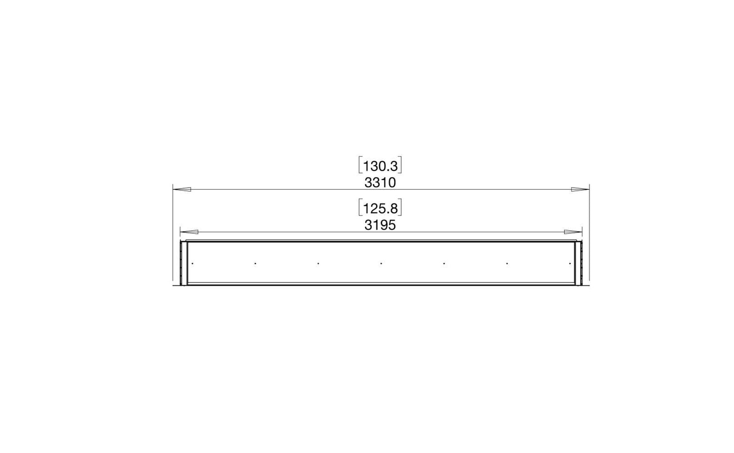 EcoSmart Flex Bioethanol Fireplace 122SS Single Sided Black
