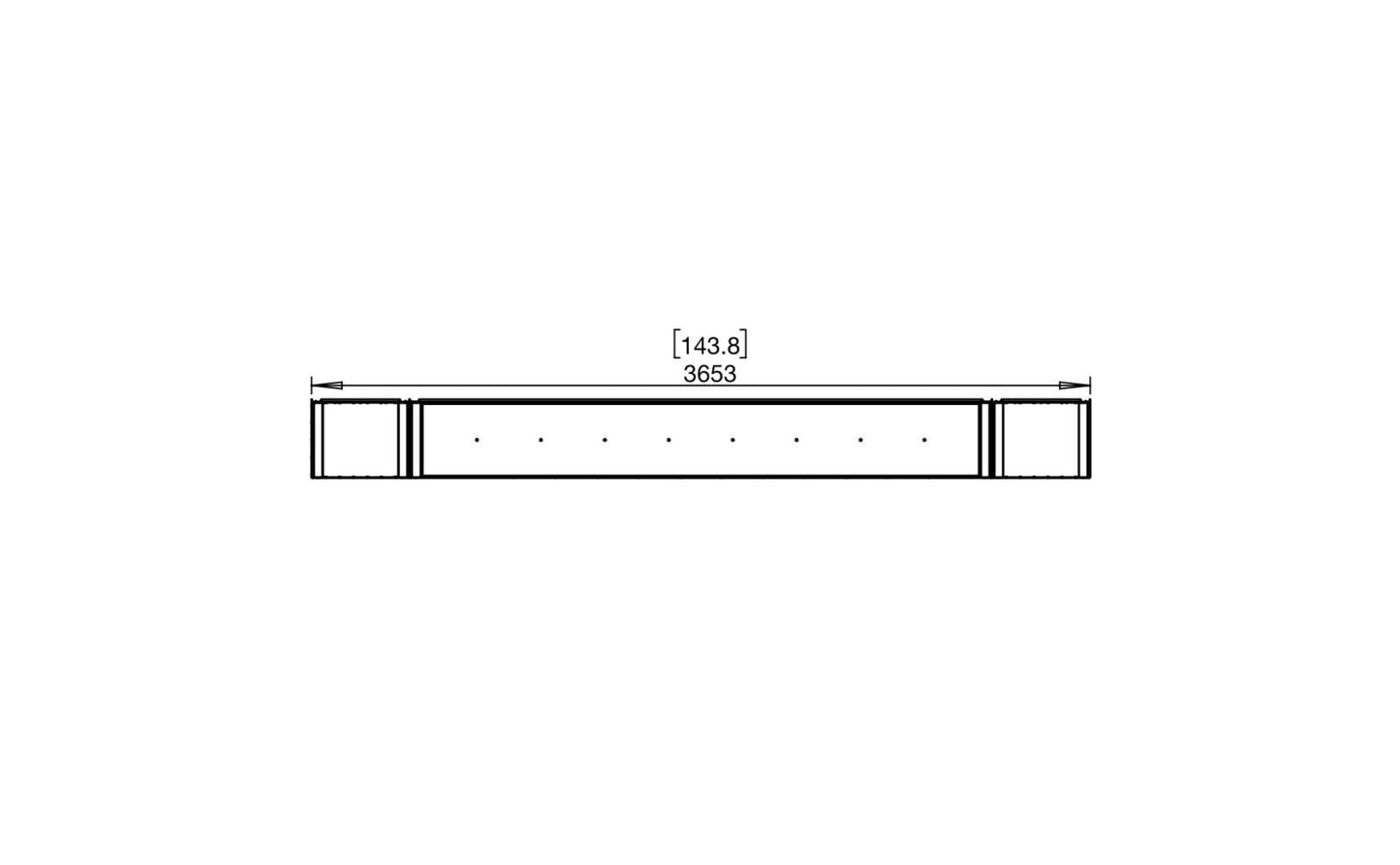 EcoSmart Flex Bioethanol Fireplace 140BY BX2 Bay Black