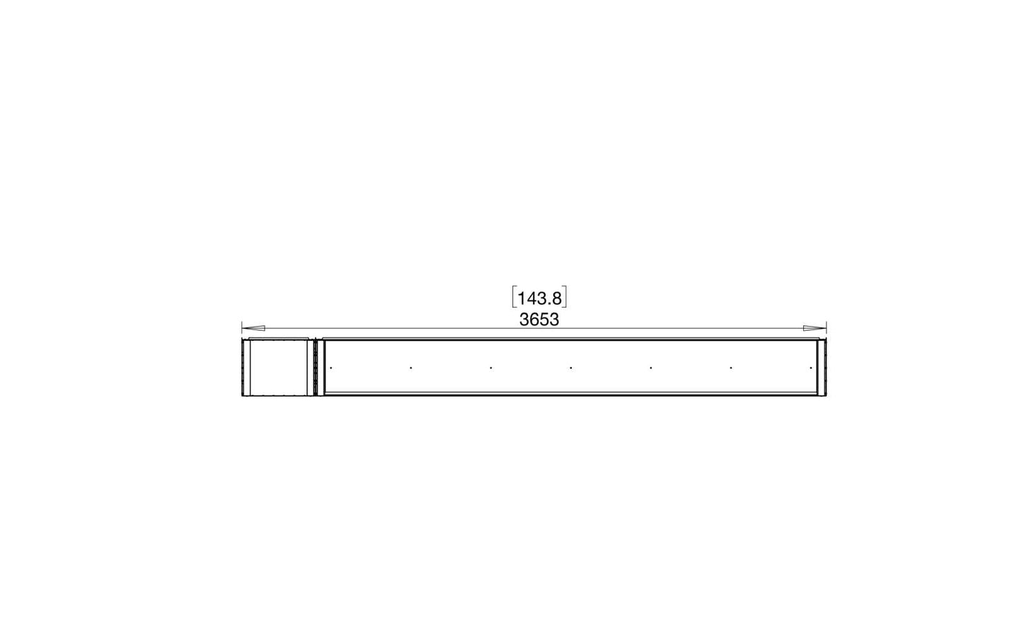 EcoSmart Flex Bioethanol Fireplace 140BY BXL Bay Black